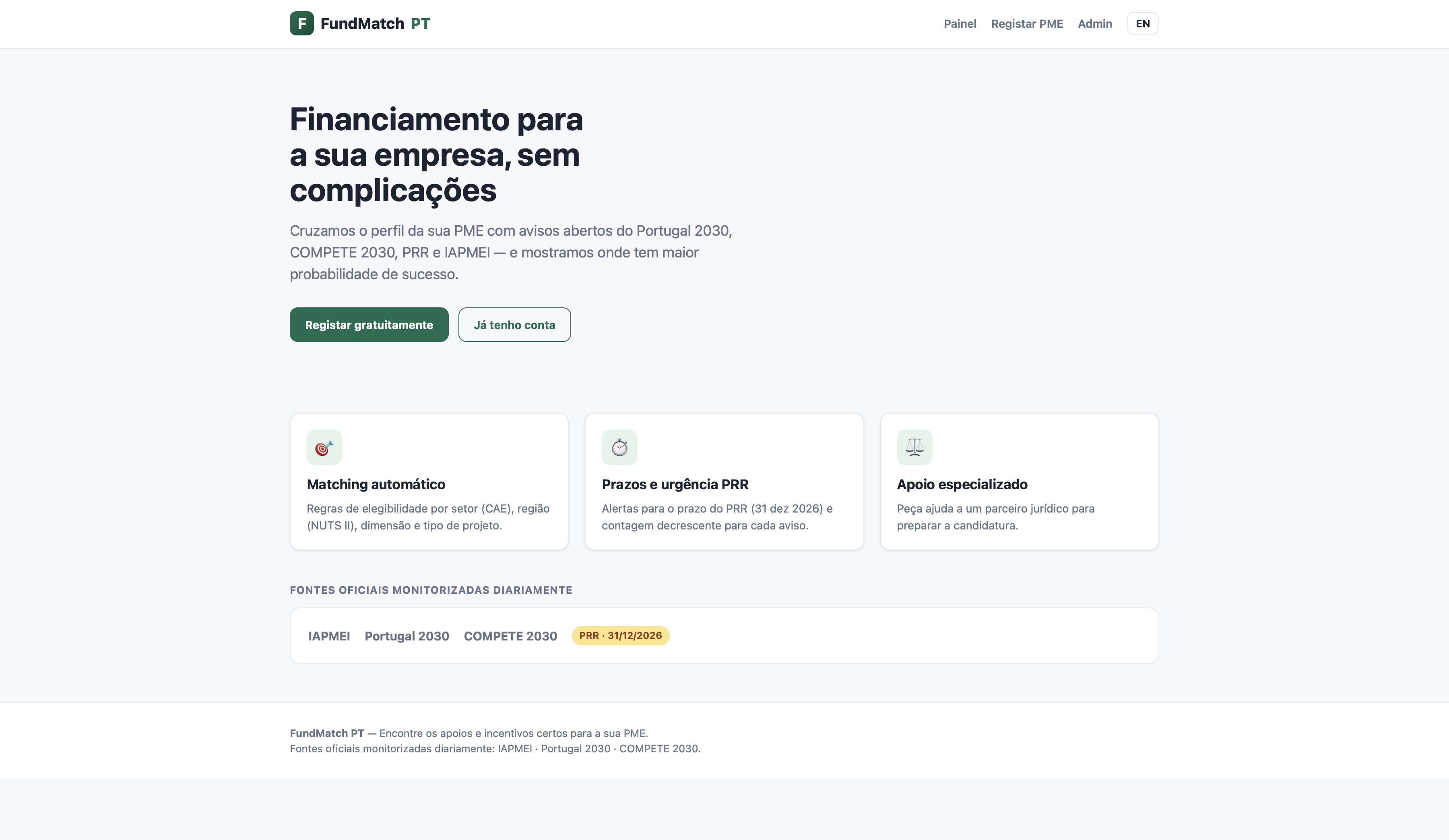 FUNDMATCH PT screenshot 1