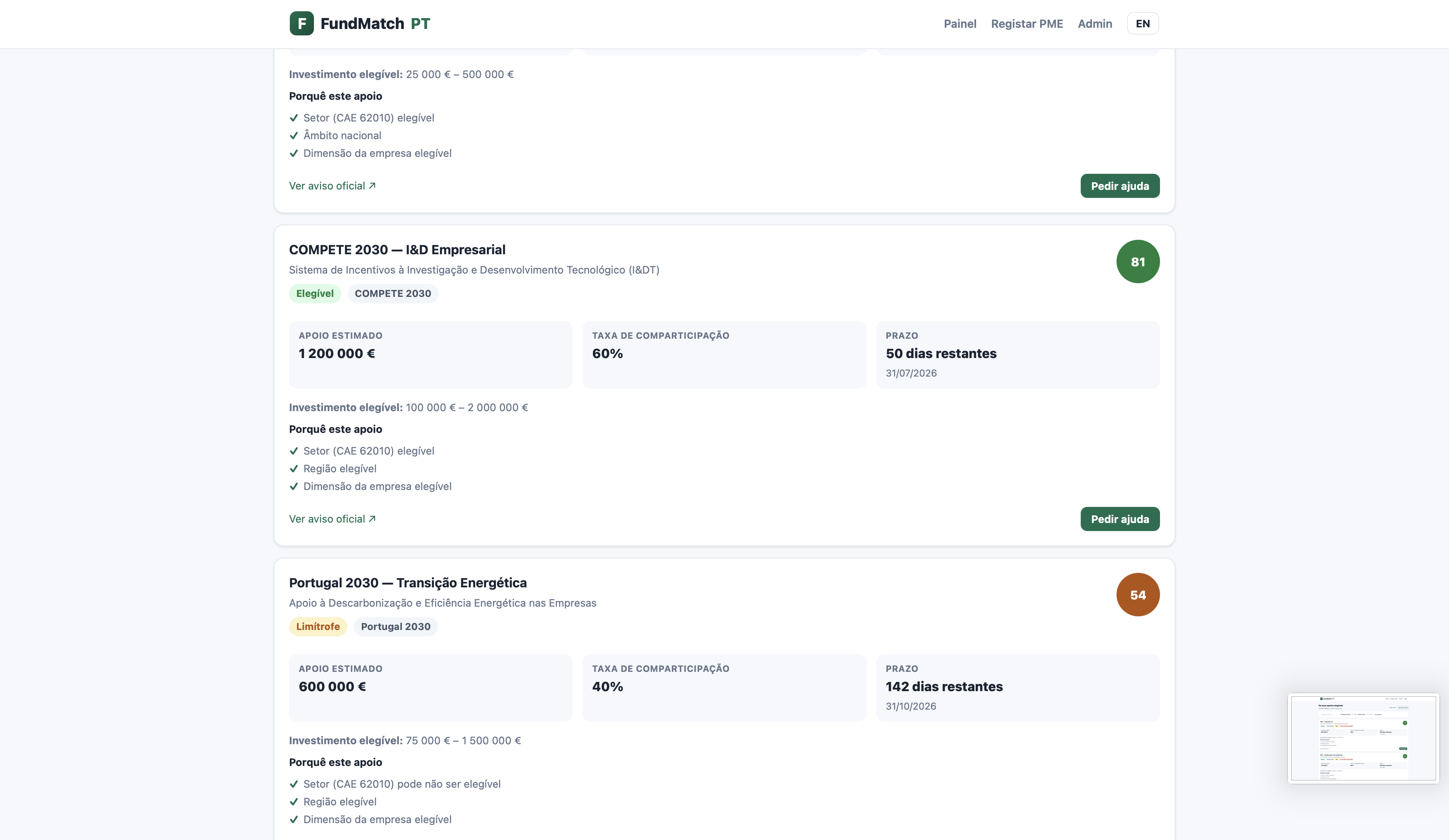 FUNDMATCH PT screenshot 3