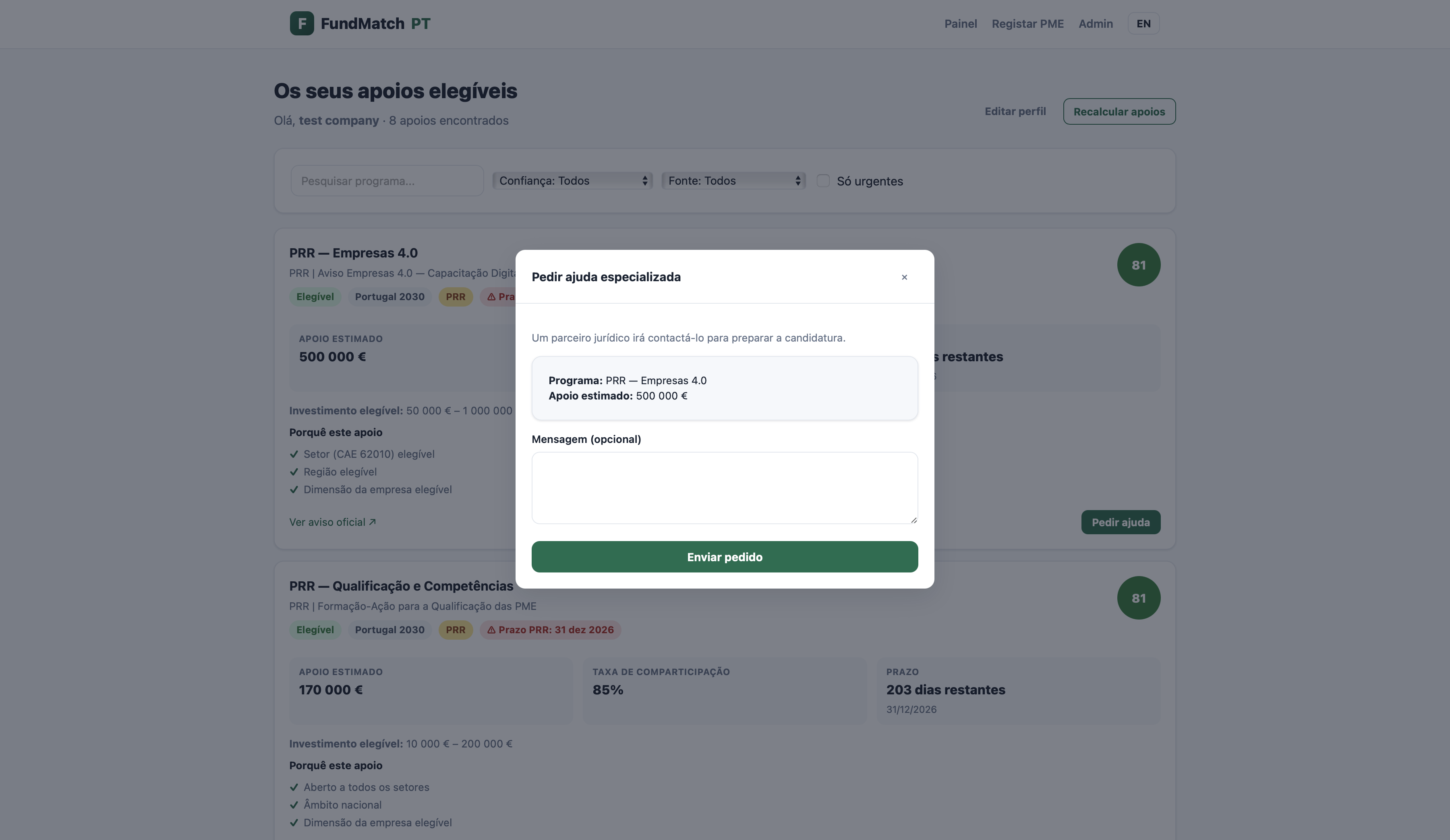 FUNDMATCH PT screenshot 4