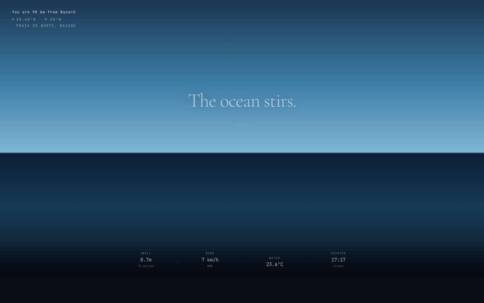 NAZARÉ WAVE ORACLE screenshot 1